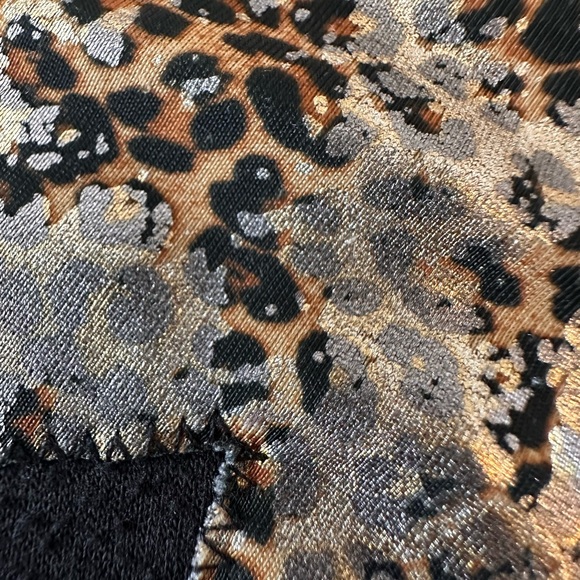 Designer- Random Hearts Black Sweatshirt with Gold Lightning Bolt - Picture 2 of 11